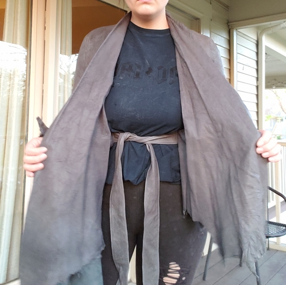 Apocalyptic Leather Jacket Goth Grunge - Picture 11 of 11